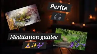 ASMR French short guided meditation with visuals and background sound. Headphones or earbuds reco...