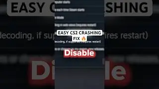 How to fix cs2 crashing easy #cs2 #csgo #counterstrike #shorts