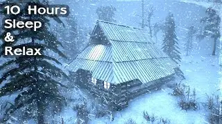 RELENTLESS ARCTIC STORM | Savage Blizzard Sounds, Crushing Winds & Snowstorm Ambience for Deep Sleep