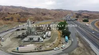 Weekly Drone Video &mdash; December 14, 2020 - RCTC 60 Truck Lanes Project