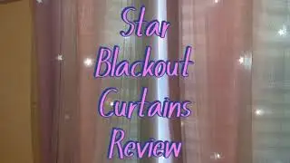 UNISTAR 2 Panels Star Blackout Curtains for Kids Girls Bedroom W42 x L63 Inches