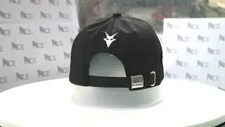 6 panel baseball cap with flat embroidery.
