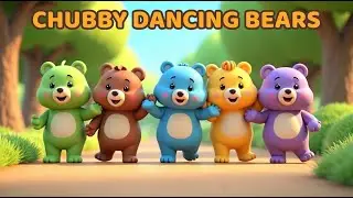 🧸 I Am a Chubby Dancing Bear | Fun Dance Song for Kids & Toddlers 🎵