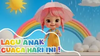 Lagu Anak Cuaca Cerah & Hujan ☀️🌧️ | Lagu Edukasi Anak Belajar Jenis Cuaca | Cindy & Little PoW-poW