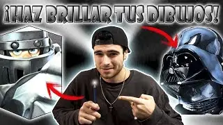APRENDE a PINTAR textura metálica con LAPICES DE MADERA |  DrawUp!