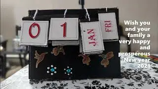 DIY table top calender-endless calender-2021 - How to make endless year-less table top calender