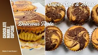 How to Make Marble Cupcake | Vanilla & Chocolate Marble Butter Cupcake | கப்கேக்|Sweet Bite & Craft