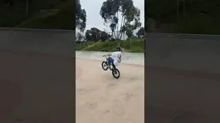 Crazy manual on bmx?   #bmx #skatepark #subforsub