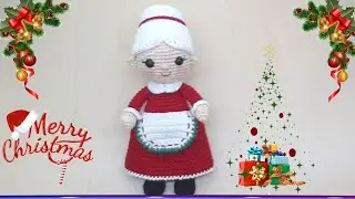 🤶 SRA, CLAUS, MAMA NOEL AMIGURUMI / TUTORIAL PASO A PASO  ( SEGUNDA PARTE  )🤶