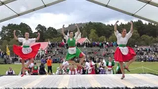 Irish Jig Highland Dance heats during the 2018 Braemar Gathering Highland Games in Scotland