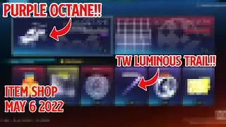 Rocket League item shop today May 6 2022 Purple Octane,TW Luminous,Black Octane Framework Decal