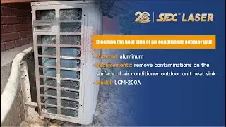 SFX 200W Portable Pulse Laser Cleaning Machine Air Conditioner Heat Sink Cleaning