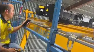 Aicrane 5 Ton European Standard Double Girder Gantry Crane Commissioning Video