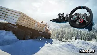 SNOWRUNNER  GAMPLAY  PXN V9 STEERING WHEEL   4K  FIRST PLAY    #snowrunner #x #offroad