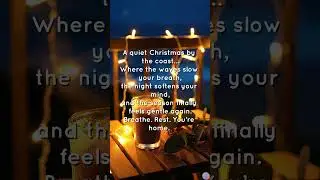 Aussie Coastal Christmas Night | Calm Ocean Lights & Holiday Serenity