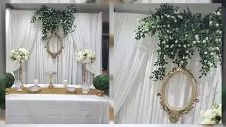 First Holy Communion and Baptism backdrop decoration 