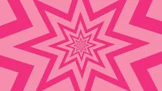 Royalty Free Template Pink Star Tunnel Background Loop Animation