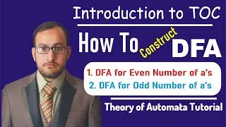 DFA Example for the language Even and Odd Number of a's // DFA Design / TOC / Automata