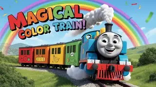 Magical Color Train 🚂🌈 | Learn Colors for Kids | Fun Rainbow Adventure Song