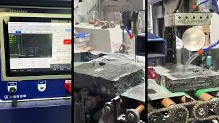 Vertical CNC cutting wire saw machine