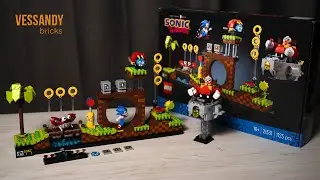 LEGO Ежик Соник Зона Грин Хилл ОБЗОР | Сет 21331