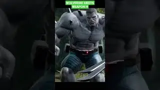 Wolverine meets Weapon H Hulk 🔥 #shorts #marvel #gaming