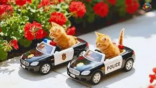 Kittens Drive Future Battle Tanks 🚓 on a Revenge Mission to Rescue Mama Cat from a Bully💥🐱