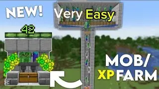 How to make a best mob/xp farm in minecraft pe|Rehan_Gaming