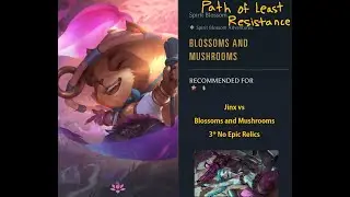 Perfect Jinx (3 star, no epic relics) vs Blossoms and Mushrooms (6*) - Legends of Runeterra