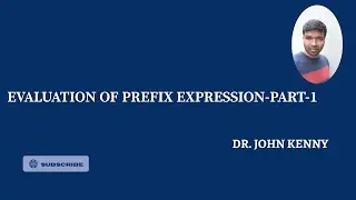 Evaluation of Prefix Expression | Part 1 | Stacks | Data Structures and Algorithms