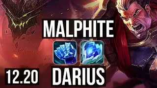 MALPHITE vs DARIUS (TOP) | 2/1/8, Rank 13 Malph | EUW Grandmaster | 12.20