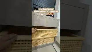 Say goodbye to the old patterns of Wicker Basket for Kitchen  🧺 👋🏻 #kitchen #interiordesign #ai