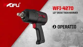 wufu 1/2&rdquo; DRIVE TWIN HAMMER (PRO IMPACT WRENCH)#WFI-4270