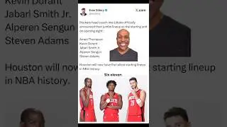 Houston Rockets have tallest lineup in NBA history #nba #kevindurant #houstonrockets #basketball