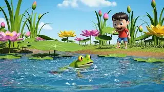 Five Little Frogs Jump Jump Jump | Nursery Rhymes for Kids & Baby Songs