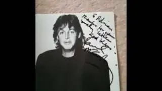 Paul McCartney autograph The Beatles memorabilia for sale