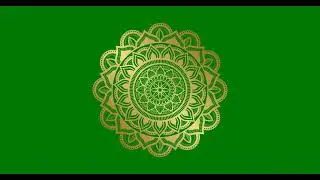4K MANDALA ANIMATION GREEN SCREEN | ABSTRACT MANDALA ART ANIMATION || mandala art for video editor