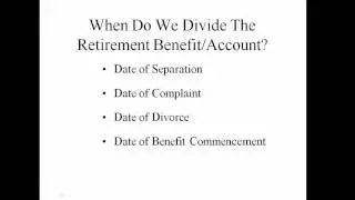 Dividing Retirement Plan Assets in Divorce