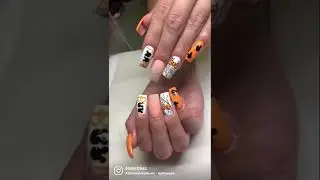 Cute Disney Halloween nails 🎃