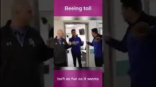 High Basketball Players Hit a Door Frame - Hilarious Fail!