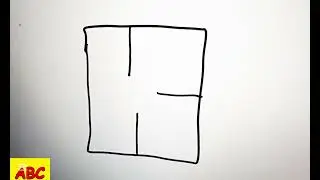 Come disegnare tutte le lettere dell'alfabeto in un quadrato