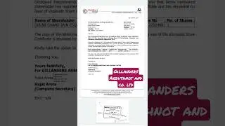 Gillanders Arbuthnot & co. ltd Share Latest News