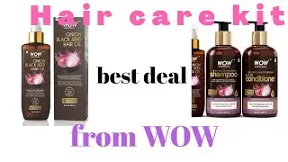 Wow hair onion oil with kit under 1k from Amazon