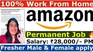 Amazon job Vacancy 2026 l Amazon work from home l Amazon Recruitment 2026| Online Jobs at Home