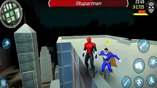 Spider Ninja Superhero Simulator - Spider Ninja vs Superman Fight - Android Gameplay