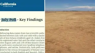 What survey results reveal about effort to build new city on Solano Co. farmland