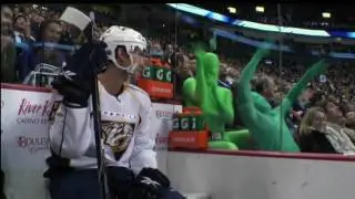 The Green Men at the Canucks Game vs the Predators *HD*