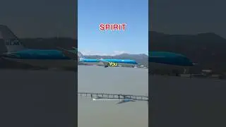 Spirit бросает вызов пилоту KLM на гонку 😂