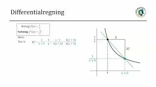 DIFFERENTIALREGNING - BEVIS - Differentiering af 1/x