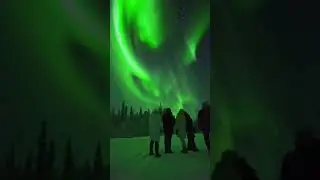 Северное сияние в Мурманске в ночь на 24 декабря 2022